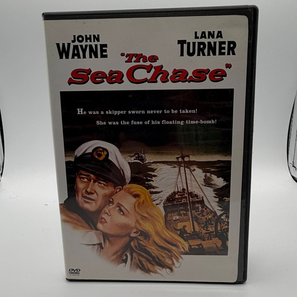The Sea Chase DVD John Wayne Lana Turner WWII Action Drama Warner Bros